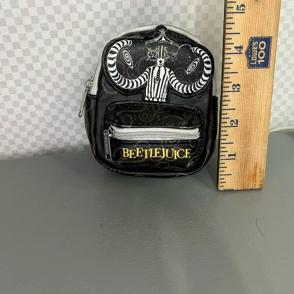 Beetlejuice Mini Mini Backpack‎ Keychain coin Purse